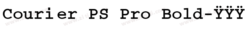 Courier PS Pro Bold字体转换